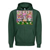 Sports Green easter gnome Zipper Hoodie - CowhideDigitalArt