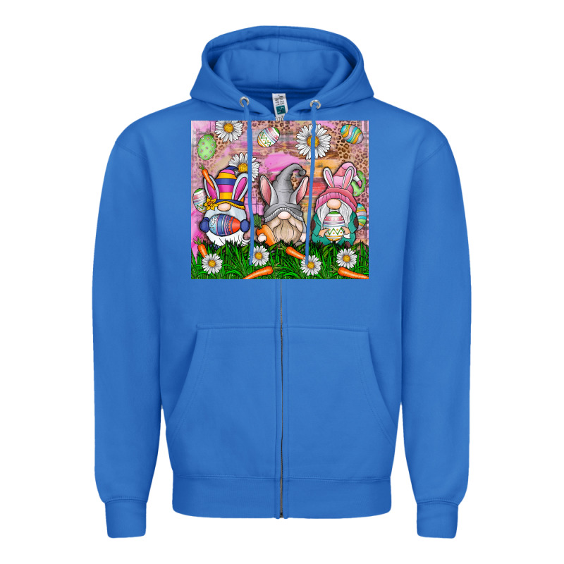 Easter Gnome Zipper Hoodie by CowhideDigitalArt | Teevron