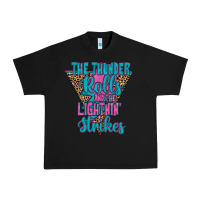 Black THE THUNDER ROLLS AND THE LIGHTNIN’ STRİKES Urban Heavy Tee - JahusDesignShop