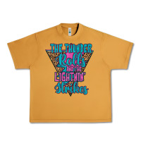Peanut Butter THE THUNDER ROLLS AND THE LIGHTNIN’ STRİKES Urban Heavy Tee - JahusDesignShop