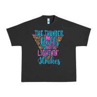 Pigment Black THE THUNDER ROLLS AND THE LIGHTNIN’ STRİKES Urban Heavy Tee - JahusDesignShop