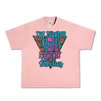 Salmon THE THUNDER ROLLS AND THE LIGHTNIN’ STRİKES Urban Heavy Tee - JahusDesignShop