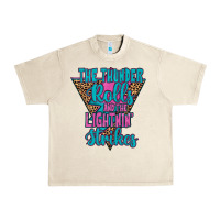 Sandshell THE THUNDER ROLLS AND THE LIGHTNIN’ STRİKES Urban Heavy Tee - JahusDesignShop