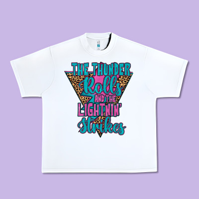 The Thunder Rolls And The Lightnin’ Strİkes Urban Heavy Tee Designed By Jahusdesignshop