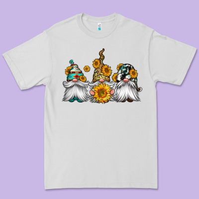 Western Sunflowers Gnomes Premium Tee Designed By Jasminsmagicworld