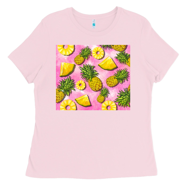 Pink Pineapple Ladies Tee by BarkalooDesign | Teevron