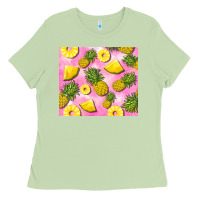Matcha pink pineapple Ladies Tee - BarkalooDesign