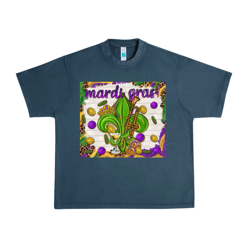 Mardi Gras Fleur De Lis Tumbler Urban Heavy Tee by HowdyJamesFarm | Teevron