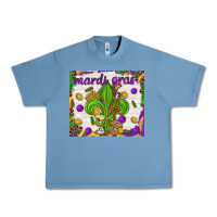 Pebble Blue Mardi Gras Fleur De Lis tumbler Urban Heavy Tee - HowdyJamesFarm