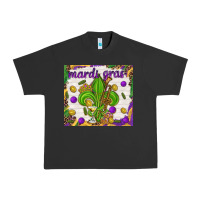 Pigment Black Mardi Gras Fleur De Lis tumbler Urban Heavy Tee - HowdyJamesFarm