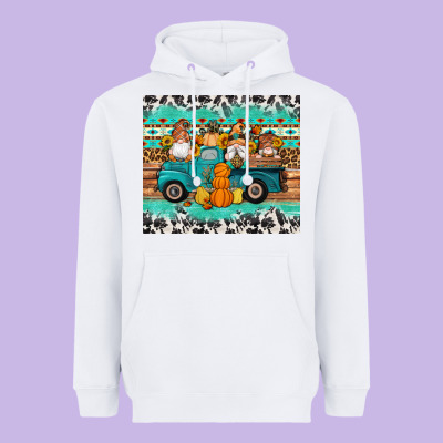 Western Fall Truck Gnomes Tumbler Heavyweight Hoodie Designed By Artiststas