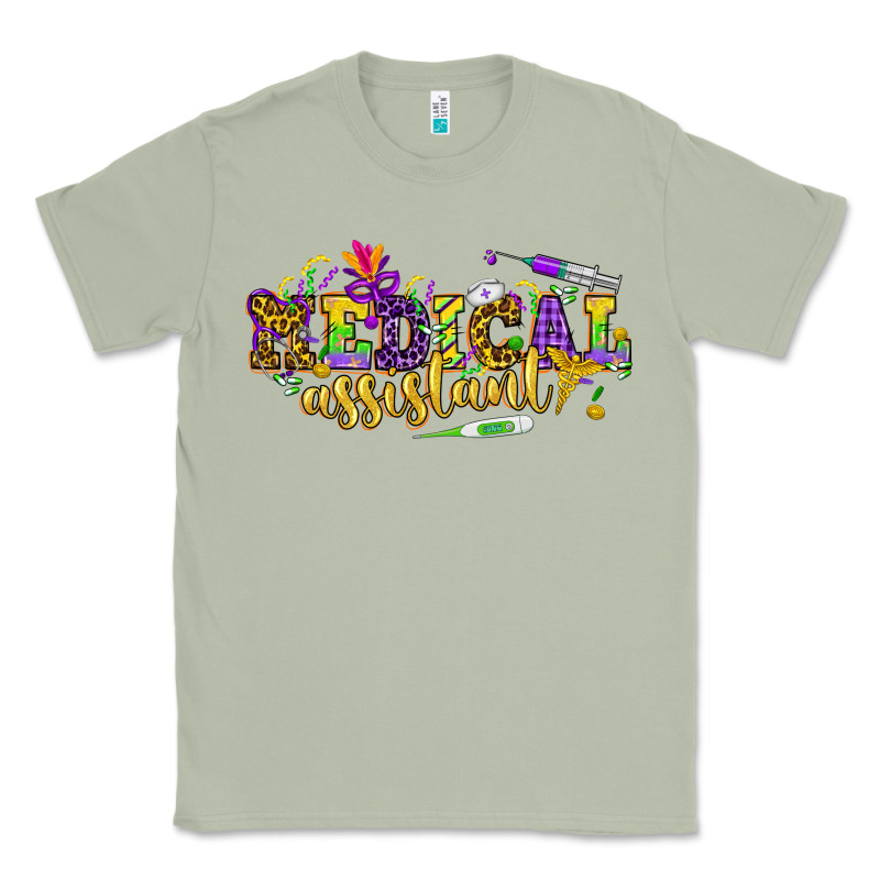 Ma Medical Assistant Mardi Gras Classic Tee by NancyCooperArtShop | Teevron