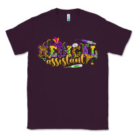 Plum MA Medical Assistant Mardi Gras Classic Tee - NancyCooperArtShop