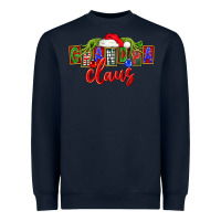 Navy Christmas Grandpa Claus Heavyweight Sweatshirt - FaDigitalArtStudio
