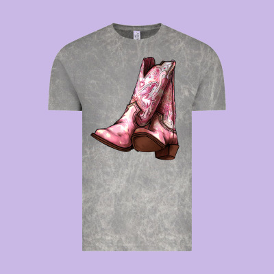 Cowgirl Boots Vintage Tee Designed By Howdyjamesfarm