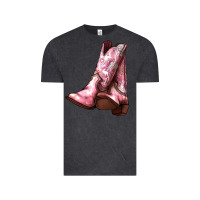 Vintage Black Cowgirl boots Vintage Tee - HowdyJamesFarm