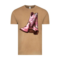 Vintage Camel Cowgirl boots Vintage Tee - HowdyJamesFarm