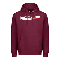 Burgundy Beechcraft Bonanza  Perfect Gift Premium Hoodie - minhPixels