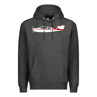 Charcoal Heather Beechcraft Bonanza  Perfect Gift Premium Hoodie - minhPixels