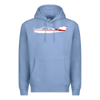Colony Blue Beechcraft Bonanza  Perfect Gift Premium Hoodie - minhPixels