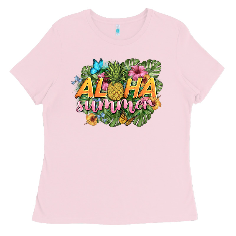Aloha Summer Ladies Tee by BarkalooDesign | Teevron