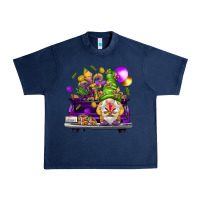 Navy Mardi Gras gnome on the truck Urban Heavy Tee - HowdyJamesFarm