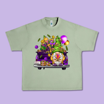 Mardi Gras Gnome On The Truck Urban Heavy Tee Designed By Howdyjamesfarm