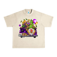 Sandshell Mardi Gras gnome on the truck Urban Heavy Tee - HowdyJamesFarm