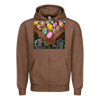 Chestnut easter Zipper Hoodie - CowhideDigitalArt
