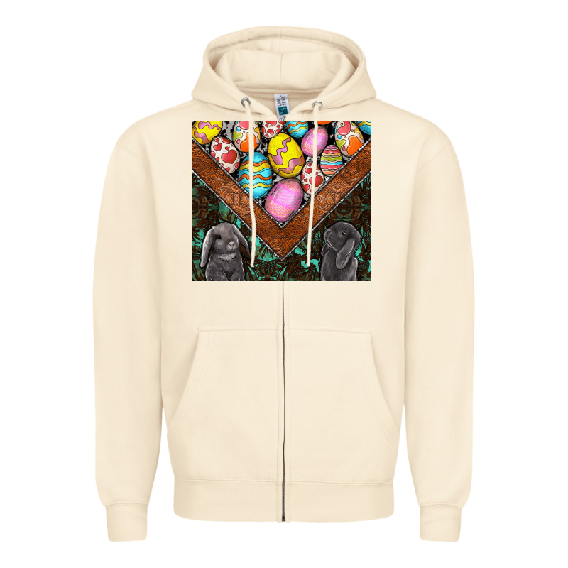 Easter Zipper Hoodie by CowhideDigitalArt | Teevron