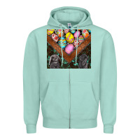 Seafoam easter Zipper Hoodie - CowhideDigitalArt