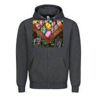 Smoke easter Zipper Hoodie - CowhideDigitalArt
