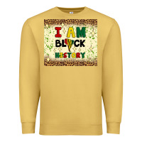 Antique Gold i am black history Premium Sweatshirt - Artiststas