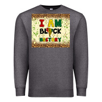 Charcoal Heather i am black history Premium Sweatshirt - Artiststas