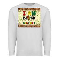 Dove Grey i am black history Premium Sweatshirt - Artiststas