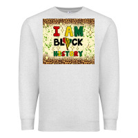 Oatmeal Heather i am black history Premium Sweatshirt - Artiststas