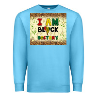 Ocean Blue i am black history Premium Sweatshirt - Artiststas