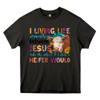Asphalt i living life somewhere between jesus take the whe Heavy Core Tee - LillyAllenDesigns
