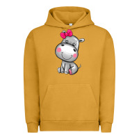 Pigment Peanut Butter cute hippopotamus Urban Hoodie - AdoDesignShop