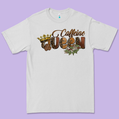 Caffeine Queen Premium Tee Designed By Barkaloodesign