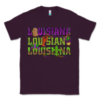 Plum Louisiana Mardi Gras Classic Tee - NancyCooperArtShop