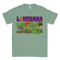 Sage Louisiana Mardi Gras Classic Tee - NancyCooperArtShop