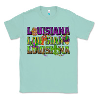Seafoam Louisiana Mardi Gras Classic Tee - NancyCooperArtShop