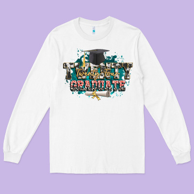 Twenty Twenty Four Graduate Long Sleeve Tee Designed By Cowgirlartshop
