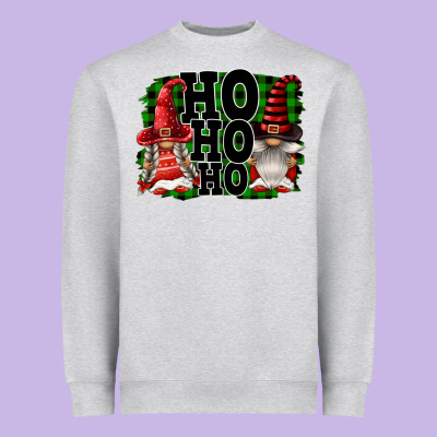 Ho Ho Ho Christmas Gnomes Heavyweight Sweatshirt Designed By Fadigitalartstudio