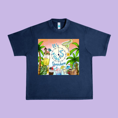 It's Five O'clock Somewhere Urban Heavy Tee Designed By Tumblerdesignbyshophia