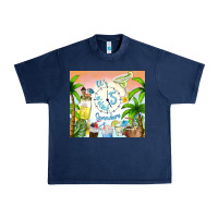 Navy it's five o'clock somewhere Urban Heavy Tee - TumblerDesignByShophia