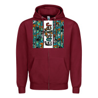 Burgundy easter Zipper Hoodie - CowhideDigitalArt