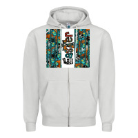 Dove Grey easter Zipper Hoodie - CowhideDigitalArt