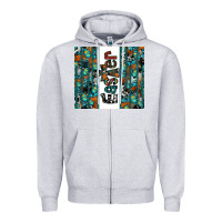 Heather Grey easter Zipper Hoodie - CowhideDigitalArt